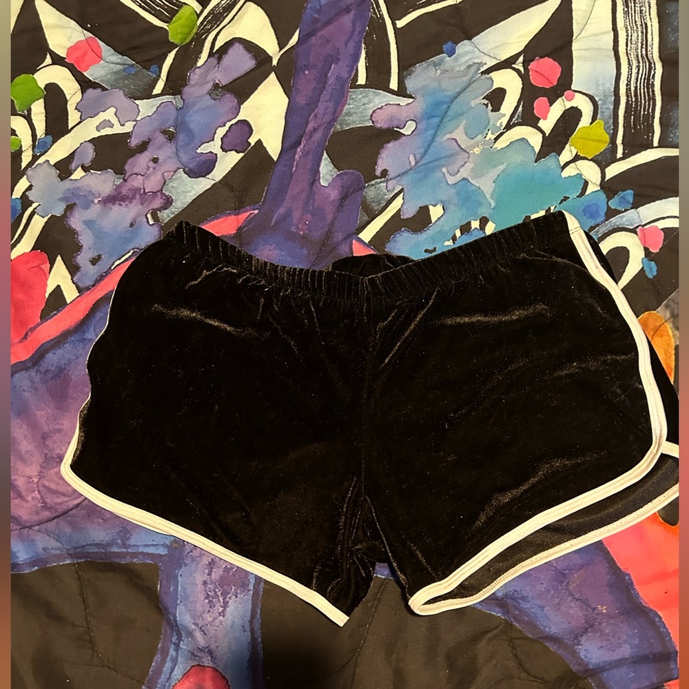 cute velvet shorts